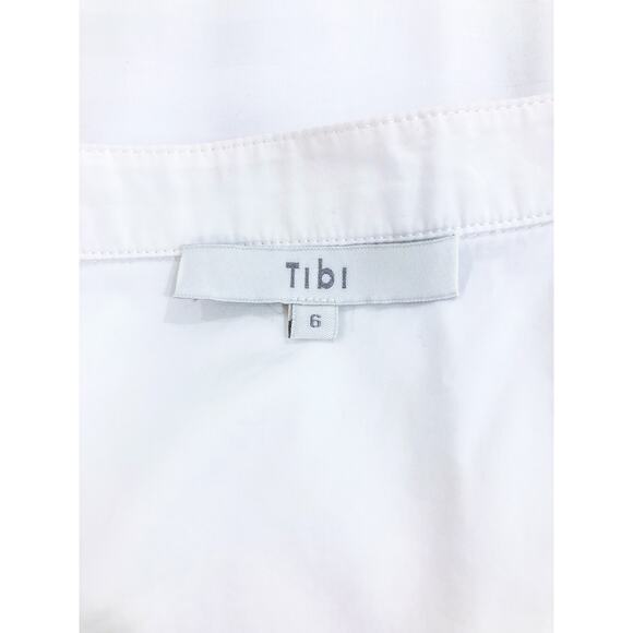 Tibi Asymmetrical Cotton Button Up Shirt - Picture 6 of 11